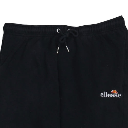 Ellesse Men's Black Jogger Sweatpants M Regular Fit Fleece Trousers