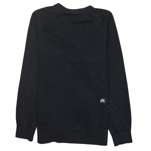 Nike SB Men's Black M Pullover Sweatshirt Fleece Logo Crew Neck