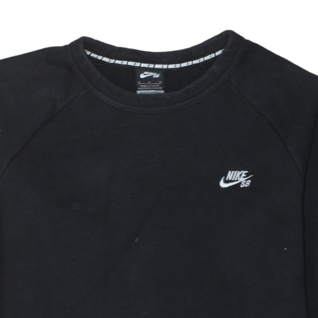 Nike SB Men's Black M Pullover Sweatshirt Fleece Logo Crew Neck