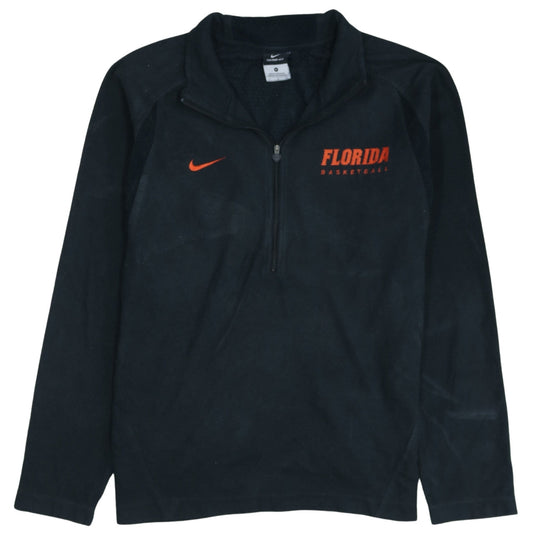 Nike Men's Black Therma-Fit Florida Basketball 1/4 Zip Fleece Sweatshirt - Size S