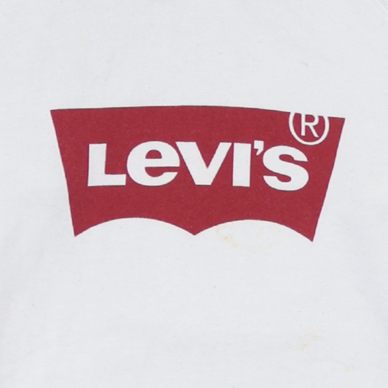 Levi's Men's White XS Hooded Cotton Logo Sweatshirt