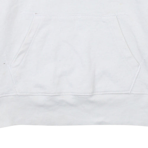 Levi's Men's White XS Hooded Cotton Logo Sweatshirt
