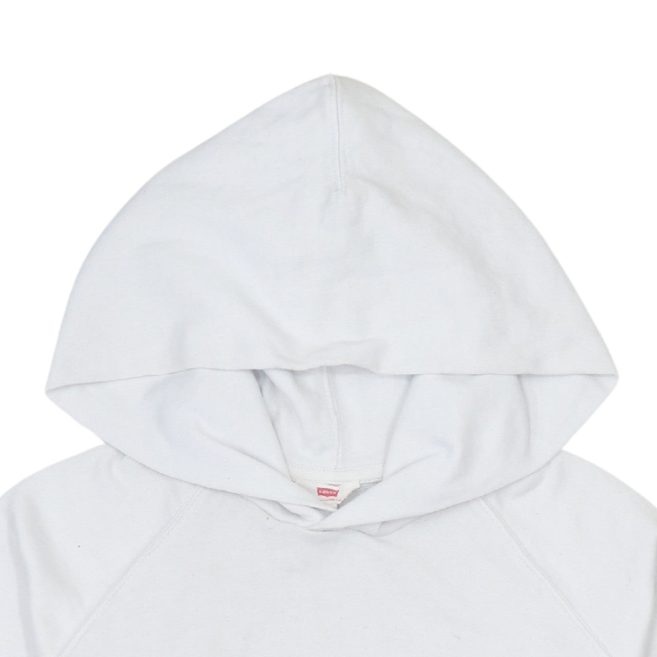 Levi's Men's White XS Hooded Cotton Logo Sweatshirt