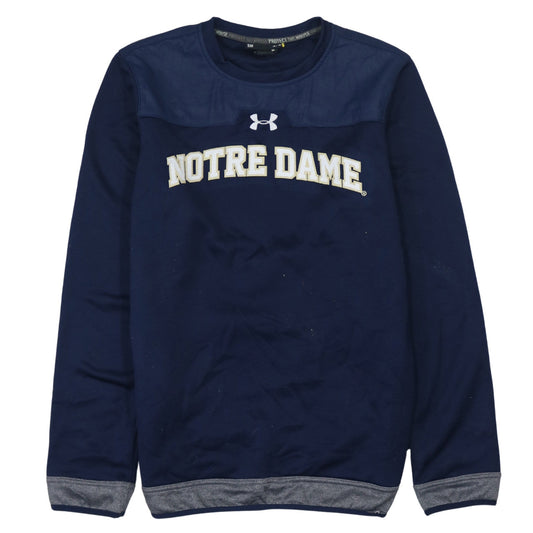 Under Armour Men’s Blue Notre Dame Pullover Sweatshirt Size S