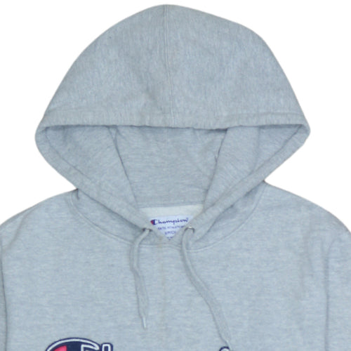 Champion Men's Grey Pullover Hoodie Small Logo Sportswear