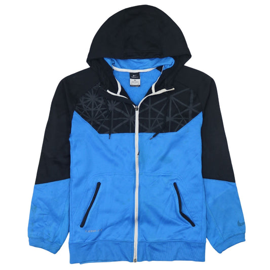 Nike Mens Blue Therma-Fit Full Zip Hoodie Size M