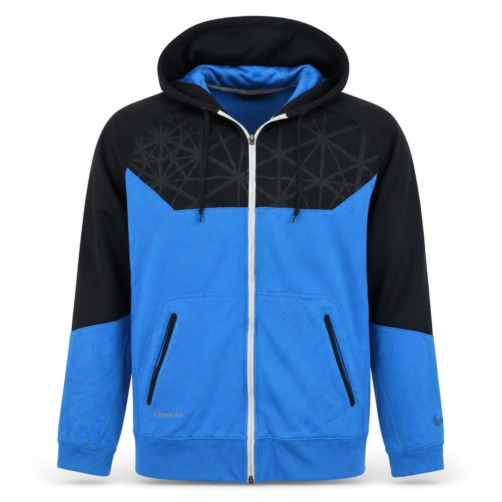 Nike Mens Blue Therma-Fit Full Zip Hoodie Size M