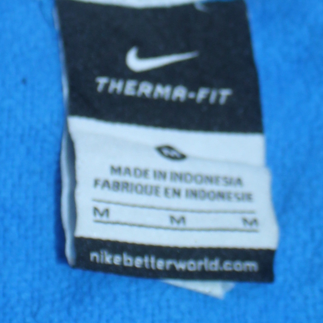 Nike Mens Blue Therma-Fit Full Zip Hoodie Size M