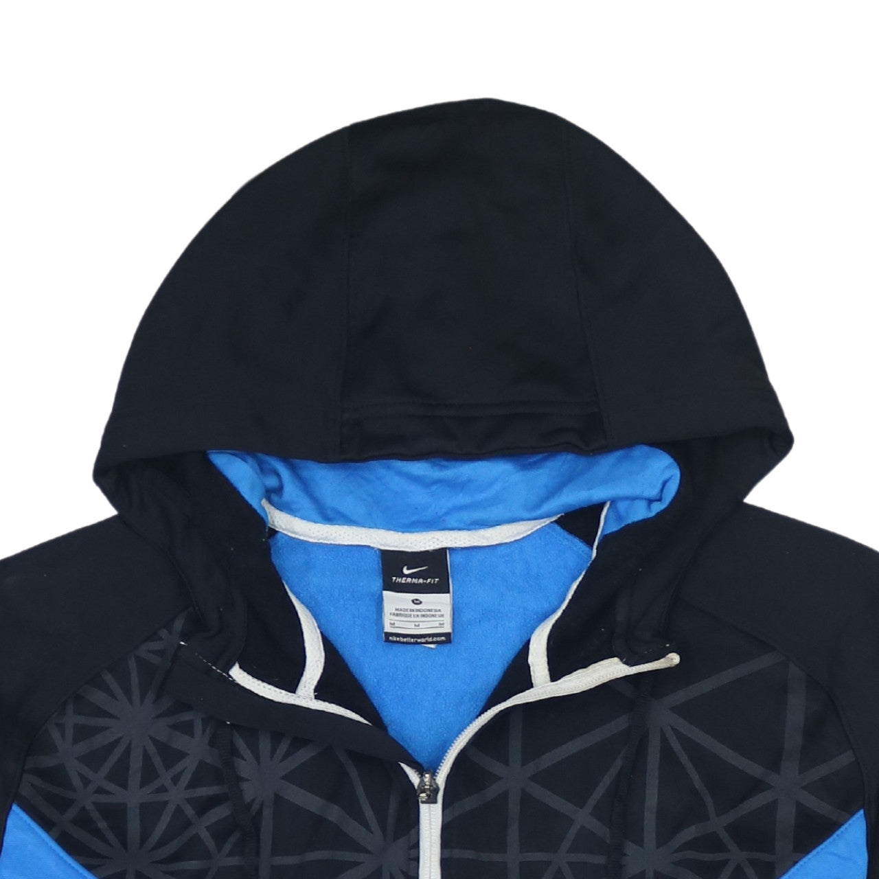 Nike Mens Blue Therma-Fit Full Zip Hoodie Size M