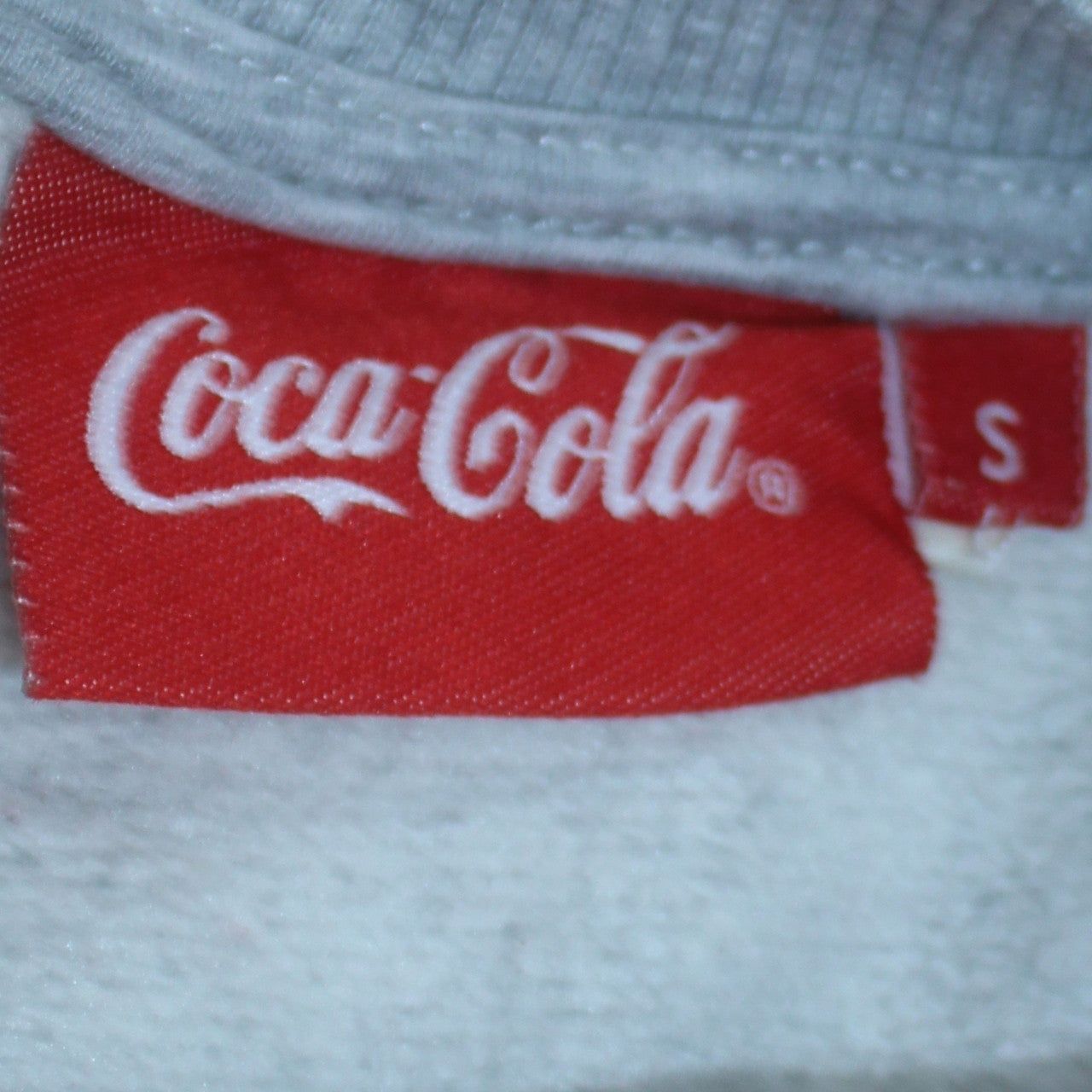 Coca-Cola Mens Grey Christmas Sweatshirt S Pullover Graphic Print