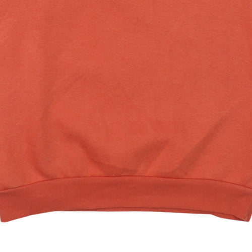 Disney Womens Orange Mickey Mouse Pullover Hoodie Dress XS