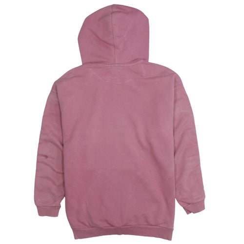 Adidas Womens Pink Pullover Hoodie Size 8 Logo Graphic Hooded Sweatshirt