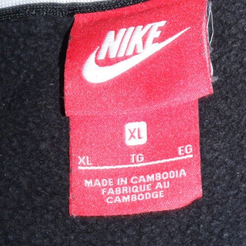 Nike Women’s Black XL Full Zip Hoodie Sweatshirt Cotton Blend