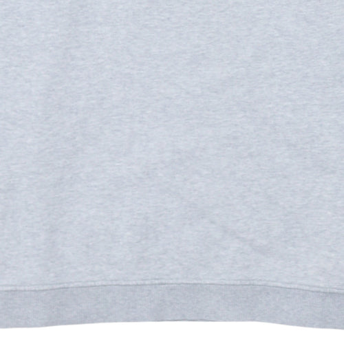 Marks and Spencer Men's Grey Marl V-Neck Pullover Sweatshirt M