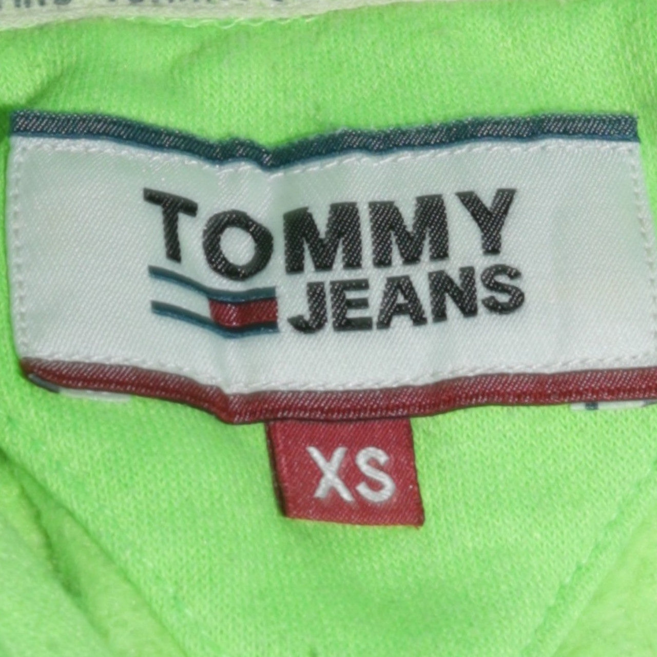 Tommy Jeans Men's Green XS Pullover Hoodie with Logo