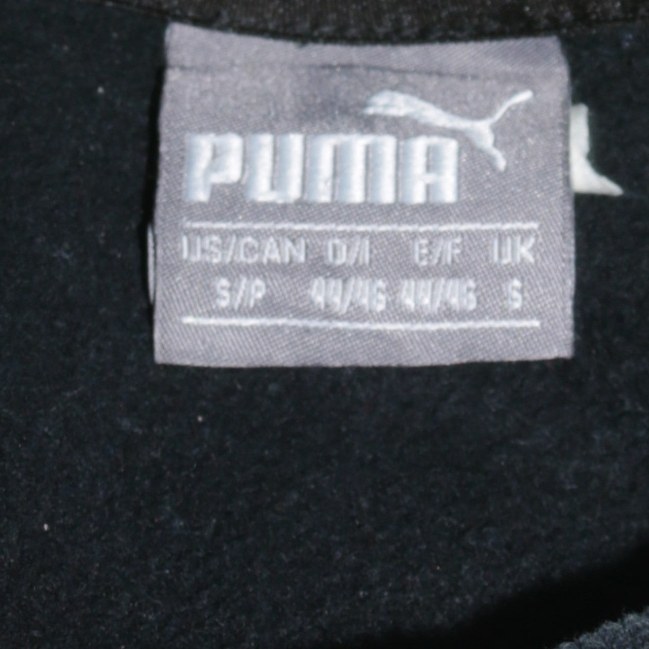 Puma Men's Black Small Pullover Sweatshirt Crew Neck Logo Sportswear