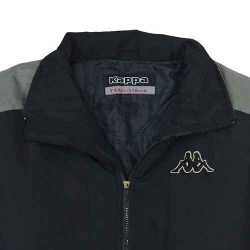 Kappa Men's Black M Basic Sports Jacket Full Zip Polyester