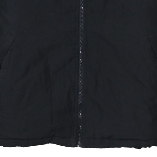 Kappa Men's Black M Basic Sports Jacket Full Zip Polyester