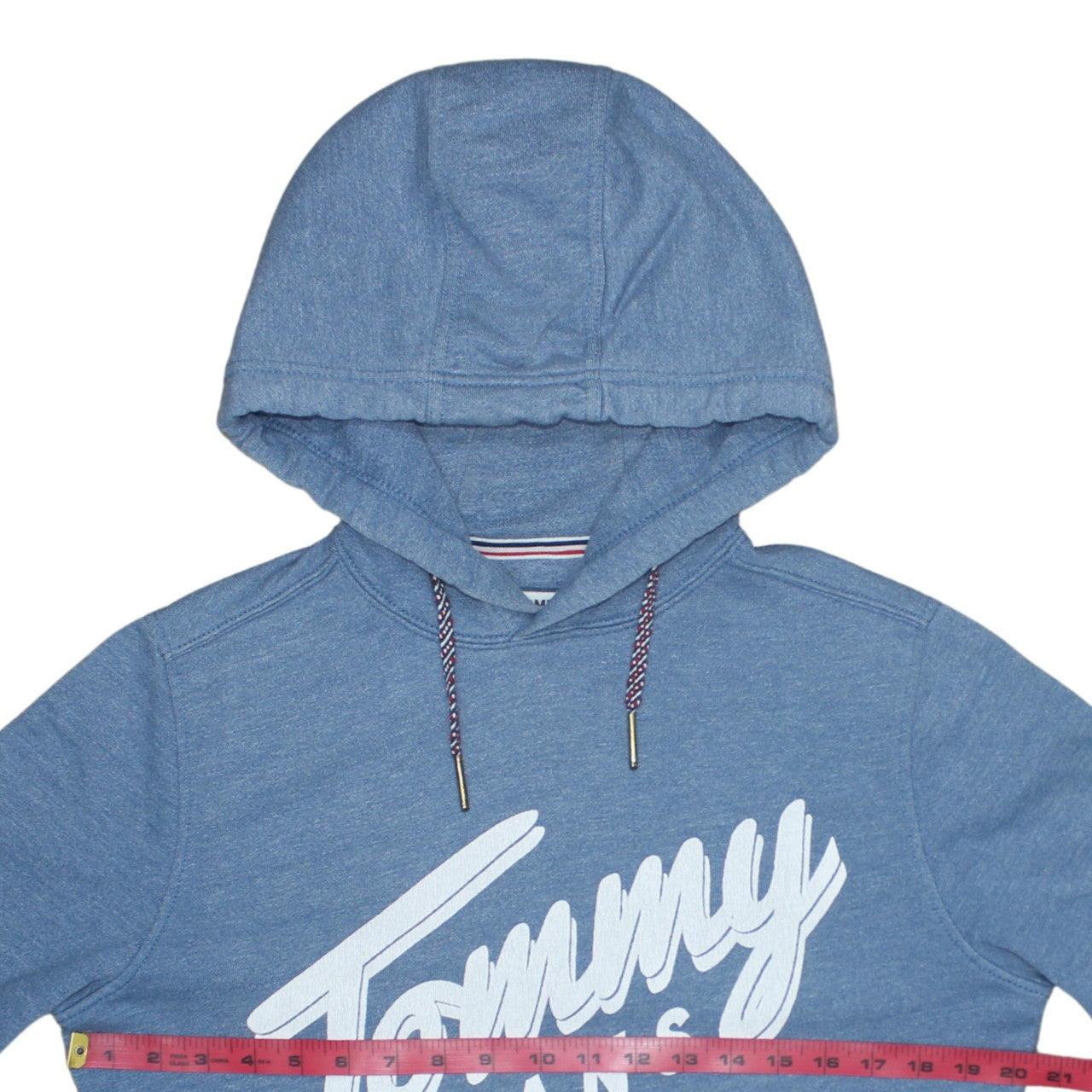 Tommy Jeans Women's Blue Pullover Hoodie Size M Cotton Blend