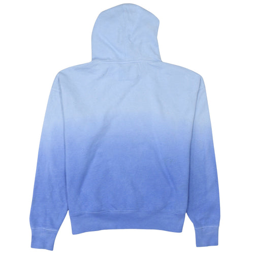 Champion Women Blue Ombre Hoodie S Cotton Blend Pullover