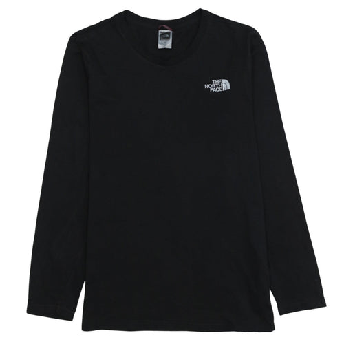 The North Face Men's Black Long Sleeve Cotton Logo T-Shirt Size S