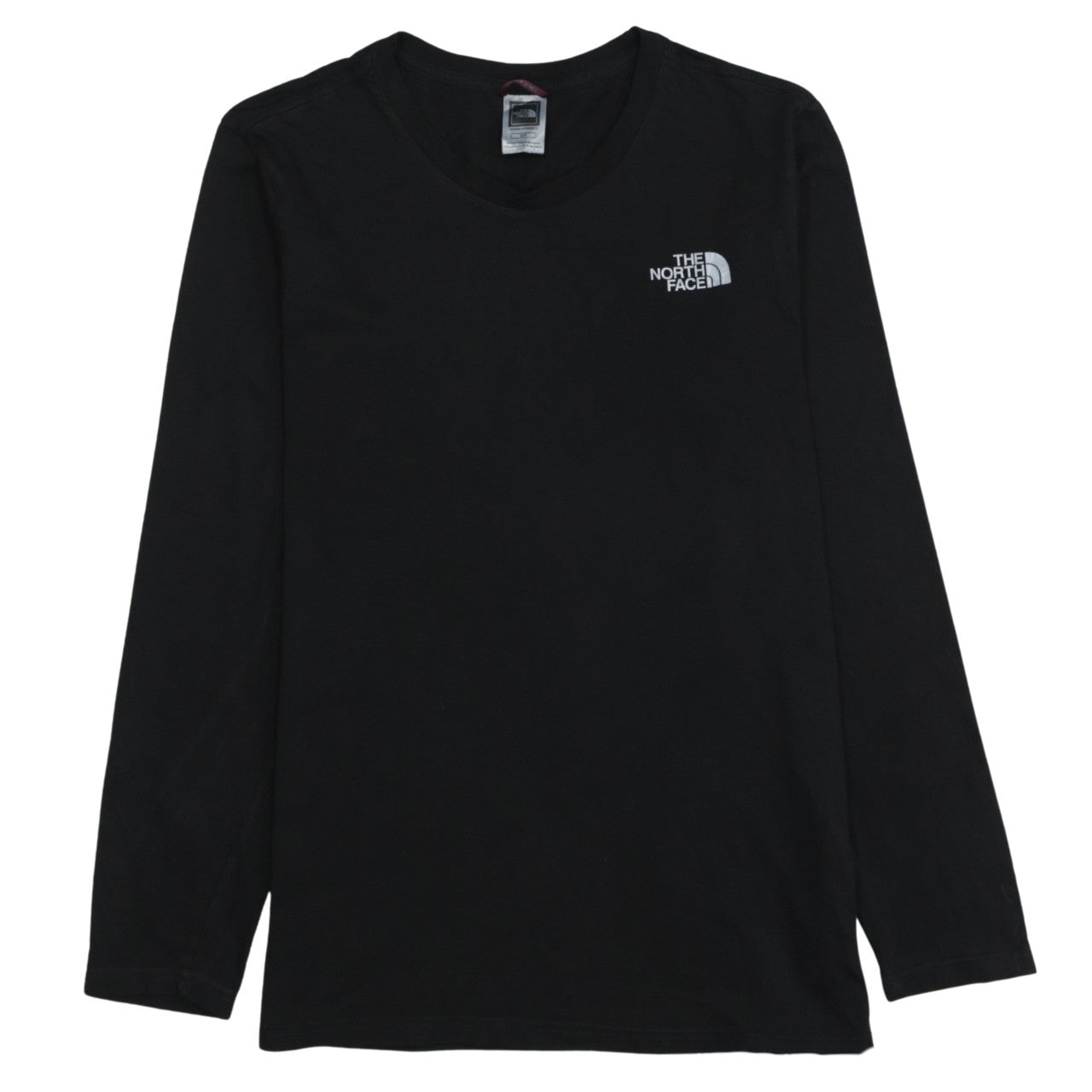 The North Face Men's Black Long Sleeve Cotton Logo T-Shirt Size S