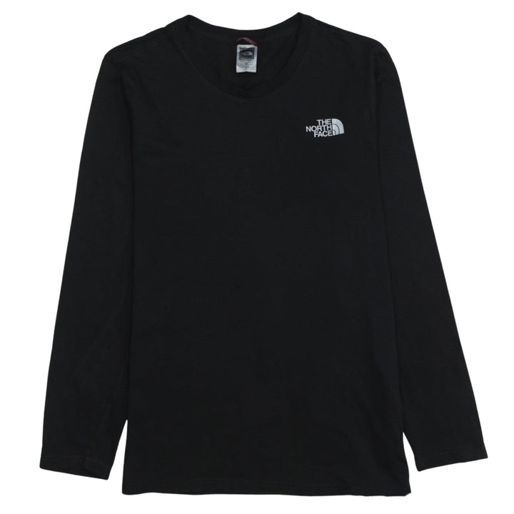 The North Face Men's Black Long Sleeve Cotton Logo T-Shirt Size S