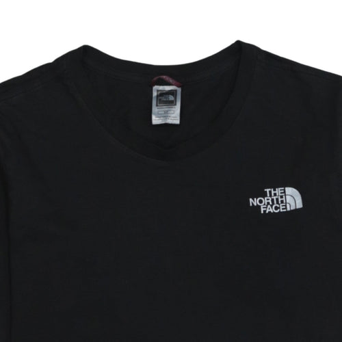 The North Face Men's Black Long Sleeve Cotton Logo T-Shirt Size S