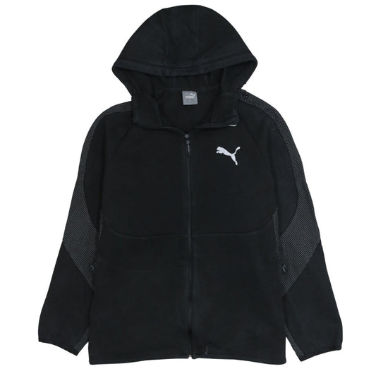 Puma Men's Black XL Full Zip Fleece Sports Hoodie