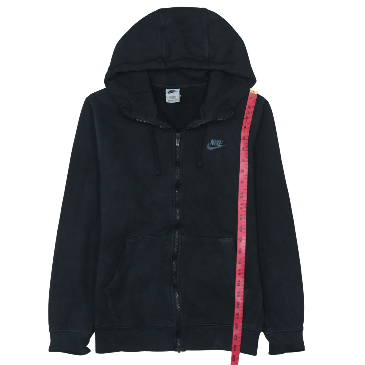 Nike Men's Black Full Zip Hoodie S Tall Fleece Sportswear