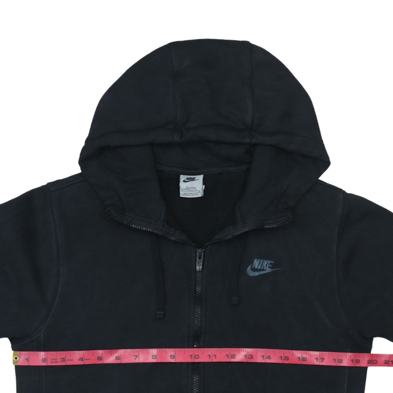 Nike Men's Black Full Zip Hoodie S Tall Fleece Sportswear