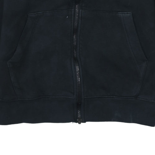 Nike Men's Black Full Zip Hoodie S Tall Fleece Sportswear