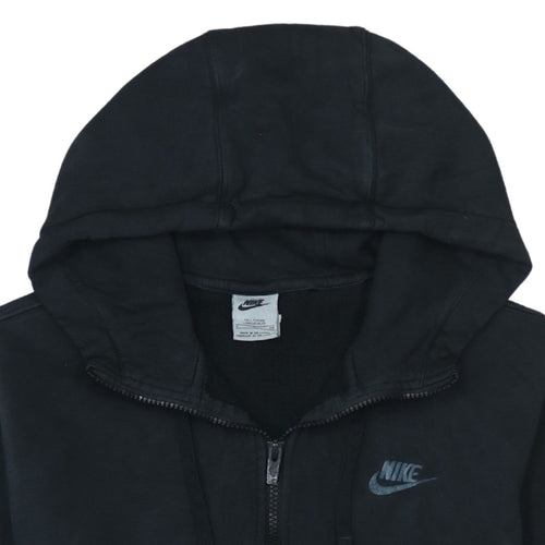 Nike Men's Black Full Zip Hoodie S Tall Fleece Sportswear