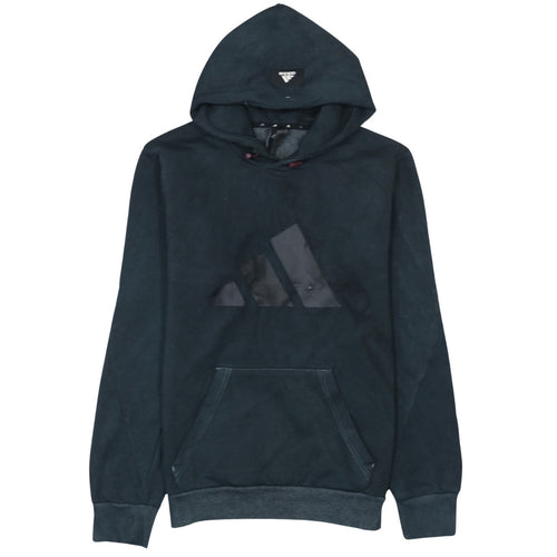 Adidas Men's Black Pullover Hoodie M Sports Logo Fleece
