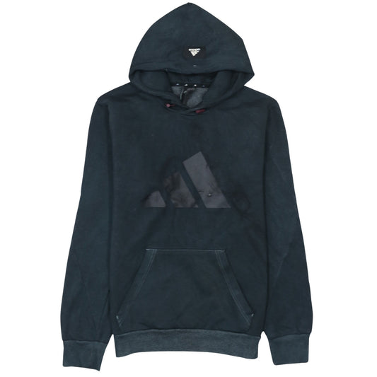 Adidas Men's Black Pullover Hoodie M Sports Logo Fleece