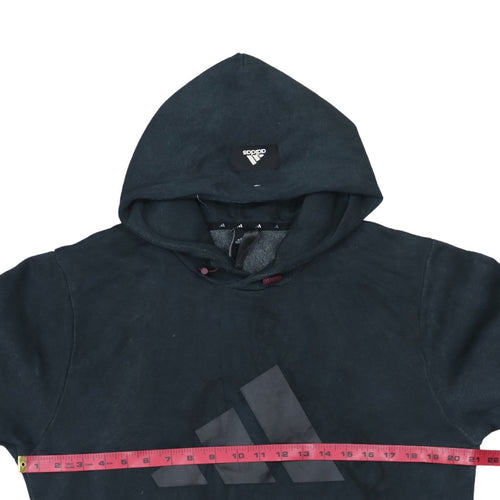 Adidas Men's Black Pullover Hoodie M Sports Logo Fleece