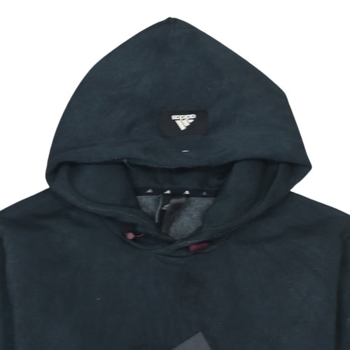 Adidas Men's Black Pullover Hoodie M Sports Logo Fleece