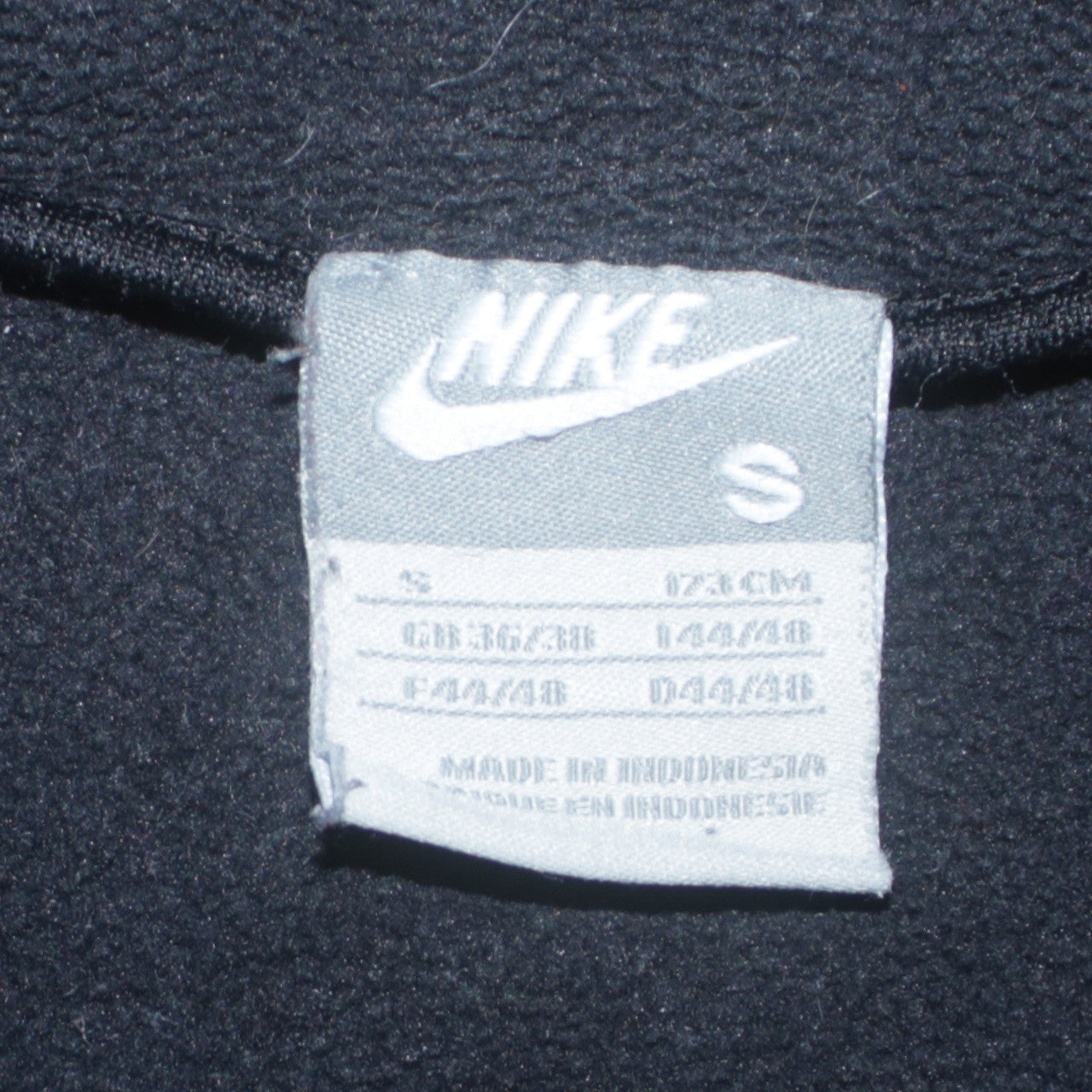 Nike Men's Black Pullover Fleece Hoodie Small Regular Fit