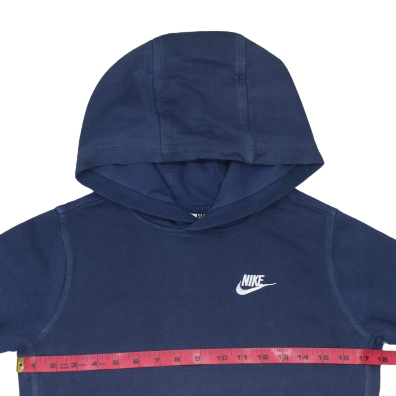 Nike Boys Blue Pullover Hoodie L 147-158cm Cotton Blend Casual Sportswear
