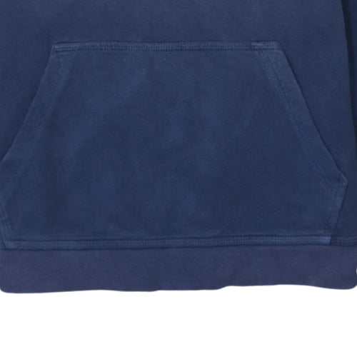 Nike Boys Blue Pullover Hoodie L 147-158cm Cotton Blend Casual Sportswear