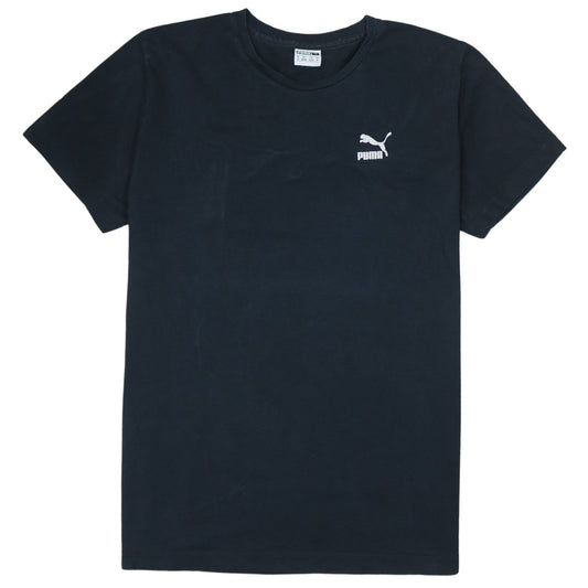 Puma Men's Black Cotton Crew Neck Short Sleeve Sports T-Shirt M