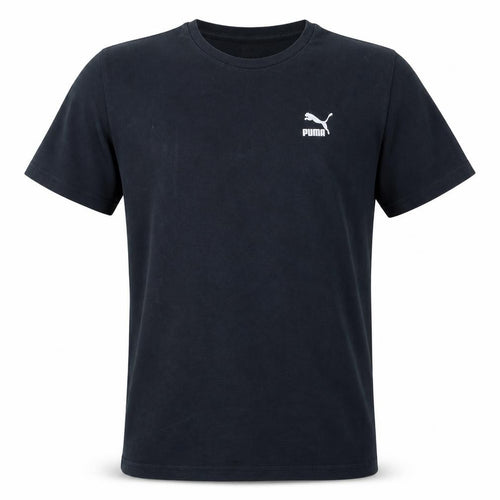 Puma Men's Black Cotton Crew Neck Short Sleeve Sports T-Shirt M