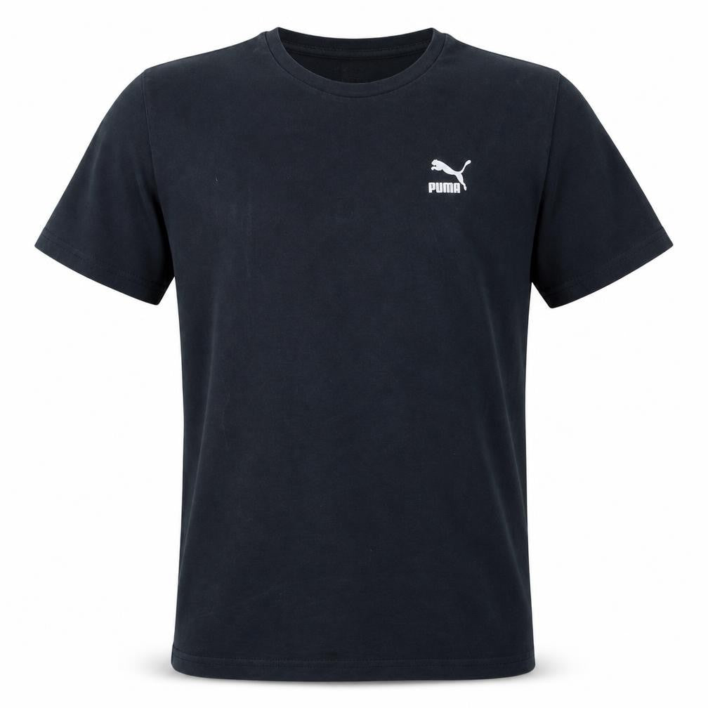 Puma Men's Black Cotton Crew Neck Short Sleeve Sports T-Shirt M
