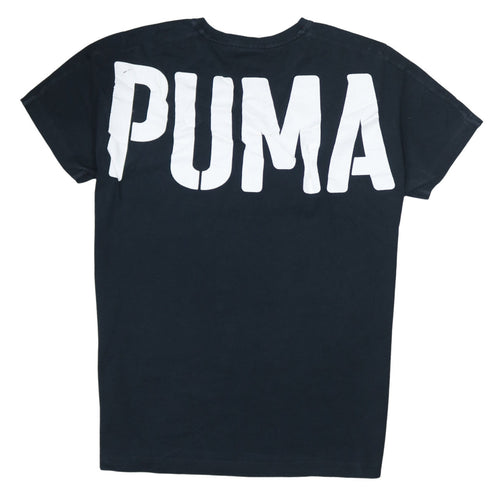 Puma Men's Black Cotton Crew Neck Short Sleeve Sports T-Shirt M