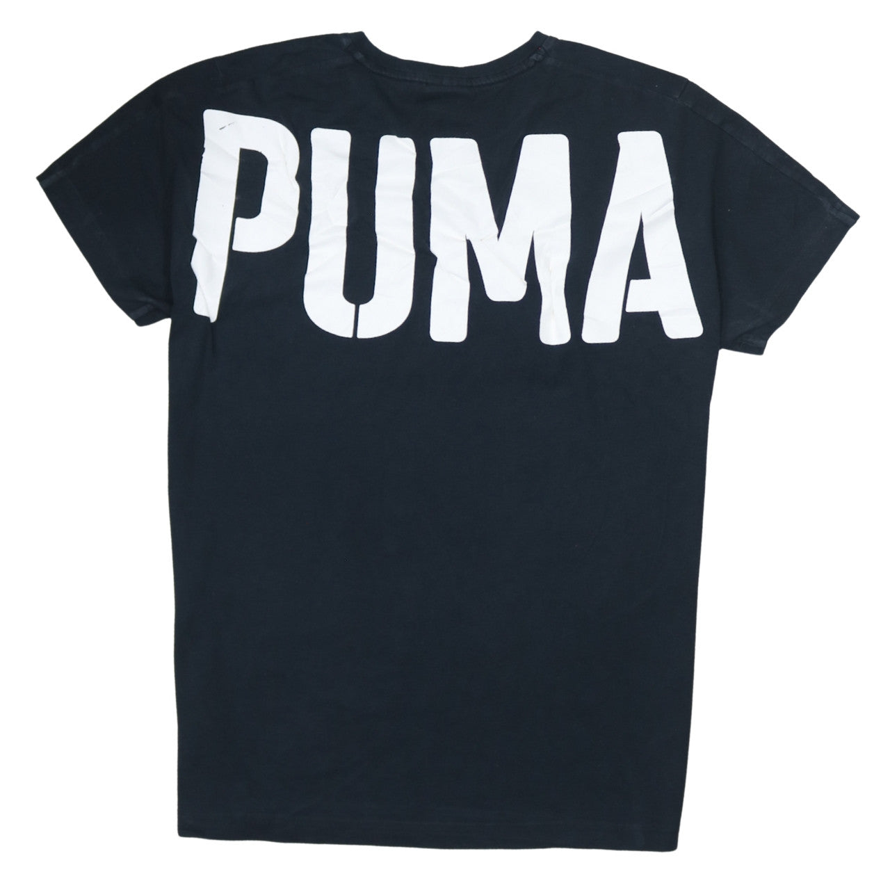 Puma Men's Black Cotton Crew Neck Short Sleeve Sports T-Shirt M
