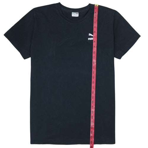 Puma Men's Black Cotton Crew Neck Short Sleeve Sports T-Shirt M