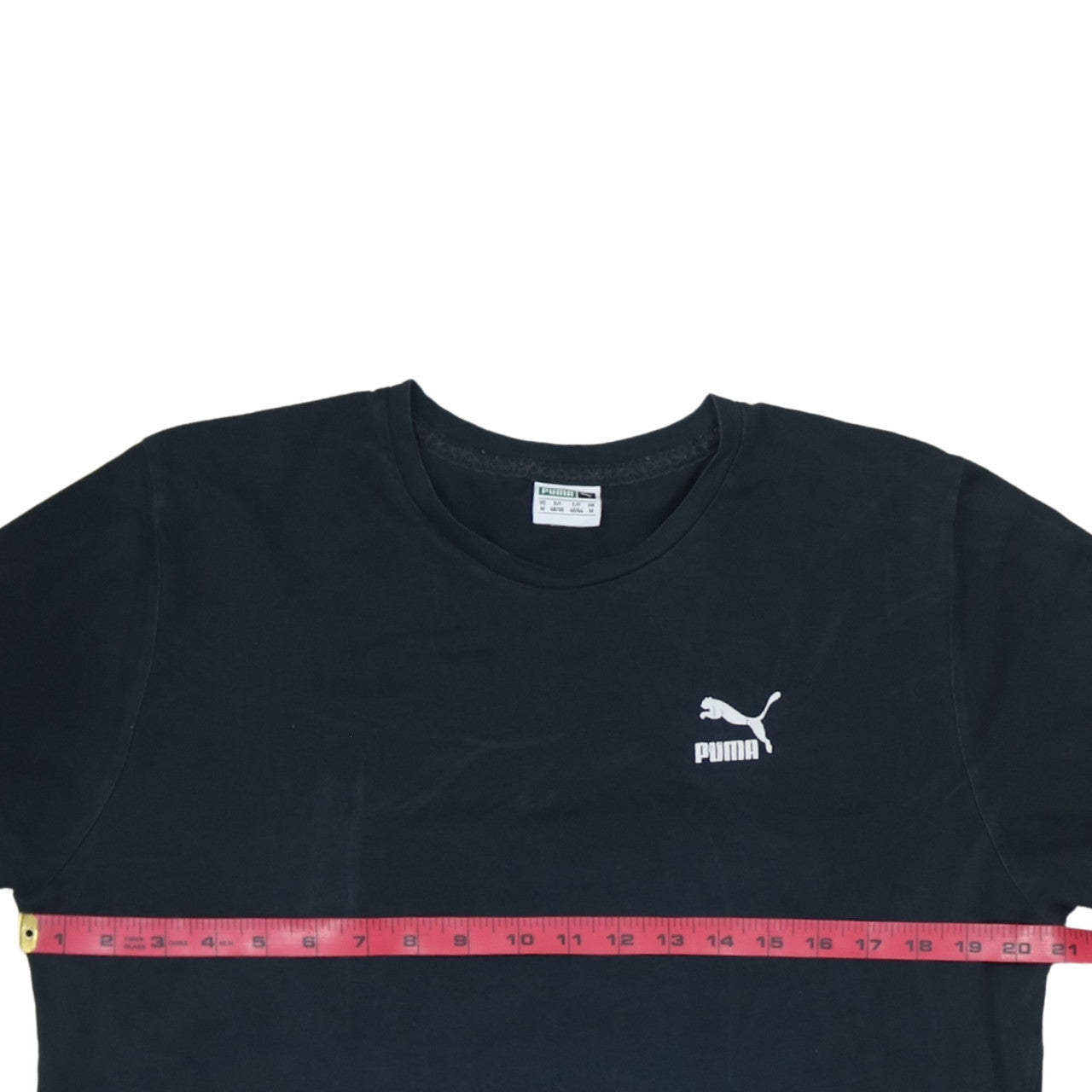 Puma Men's Black Cotton Crew Neck Short Sleeve Sports T-Shirt M