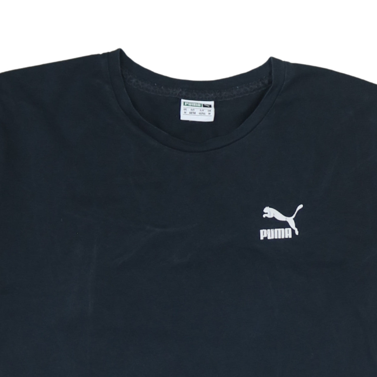 Puma Men's Black Cotton Crew Neck Short Sleeve Sports T-Shirt M
