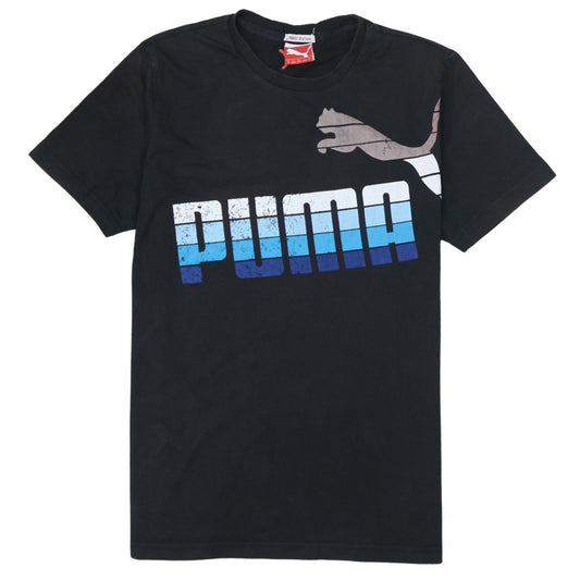 Puma Men's Black M Graphic Logo Sports T-Shirt