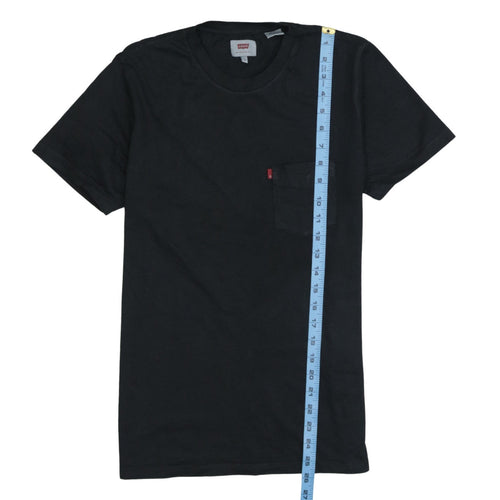 Levi's Men's Black Cotton Crew Neck Short Sleeve T-Shirt S
